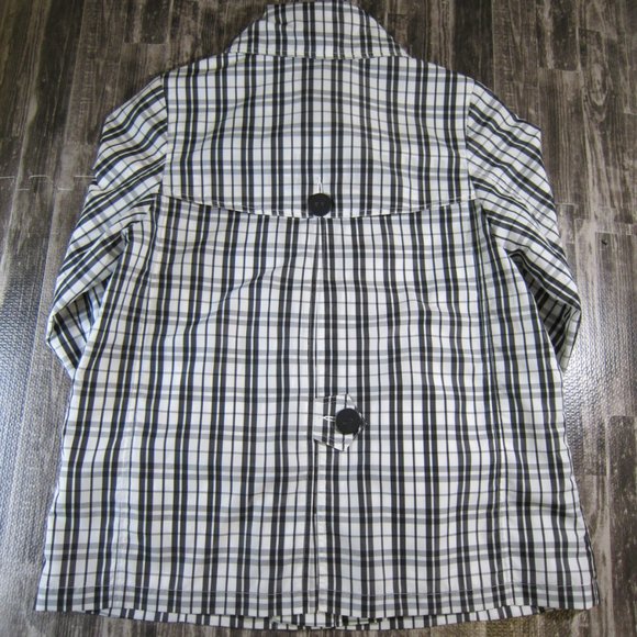 NBW, Black/White Plaid Wind/Water Resistant Jacket - Picture 2 of 5